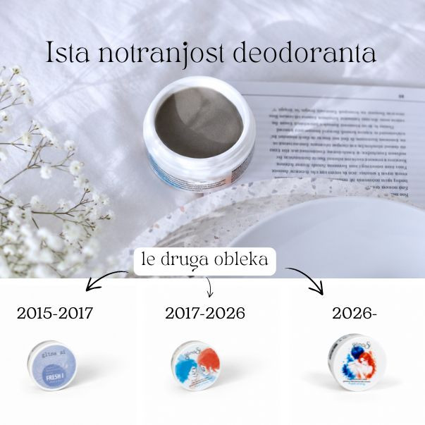 GlinaSi glinena deodorantska krema Fresh Strong