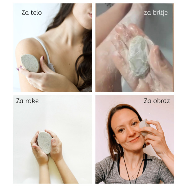 Naravno milo iz gline za obraz in telo Winter