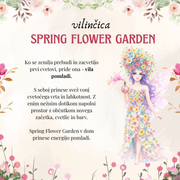 Naravni pomladni sprej za sobo Spring Flower Garden